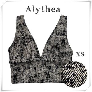 ALYTHEA Corset top In Metallic Gold Black New with Tag